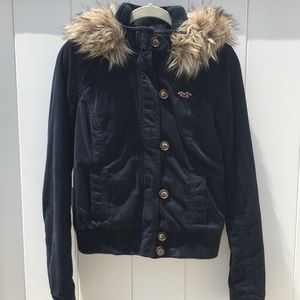 Navy Blue Hollister Jacket